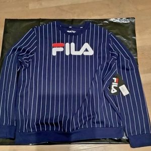 FILA Heritage Classic Fleece sweater Navy Blue str